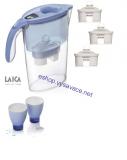 Filtrační konvice LAICA STREAM LINE BLUE -  modrá, sada filtrů a dvě sklenice