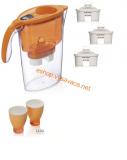 Filtrační konvice LAICA STREAM LINE ORANGE - oranžová, sada filtrů, dvě sklenice