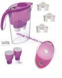Filtrační konvice LAICA STREAM LINE FUCHSIA - fialová edice s váhou